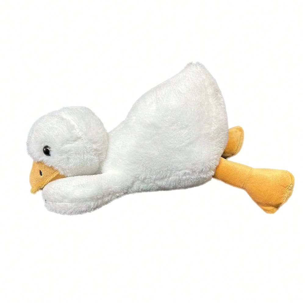 Un jouet en peluche canard blanc adorable de 29 cm, cadeau d'anniversaire, faveur de fête, objet de collection, jouet d'accompagnement pour